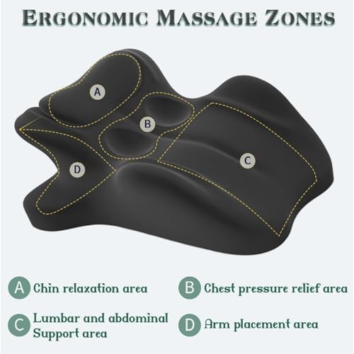 27° Couple Pillow - Memory Foam Intimacy Wedge - Enhanced Comfort & Sweet Spot Positions, Includes Eye Mask & Earplugs,Gray - Image 3