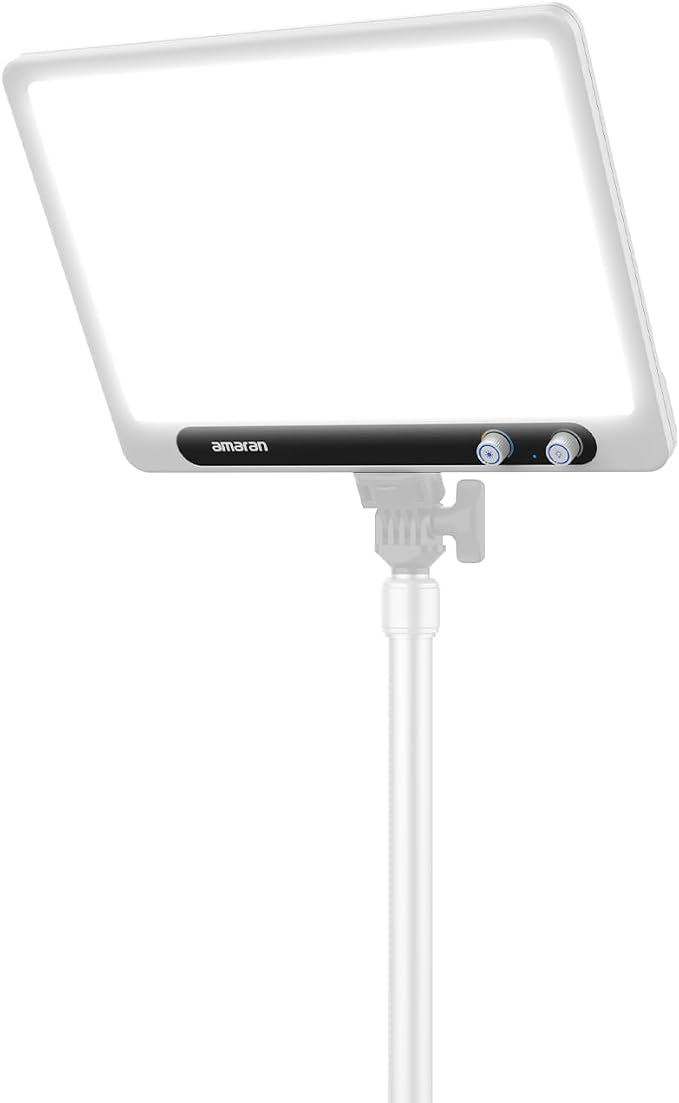amaran Verge Bi-Color Edge-lit Rectangular Panel,26W Soft LED Video Light | Adjustable CCT,APP Control Professional Studio Light for Streaming, Gaming Studio,Recording and Video Conferencing White by amaran