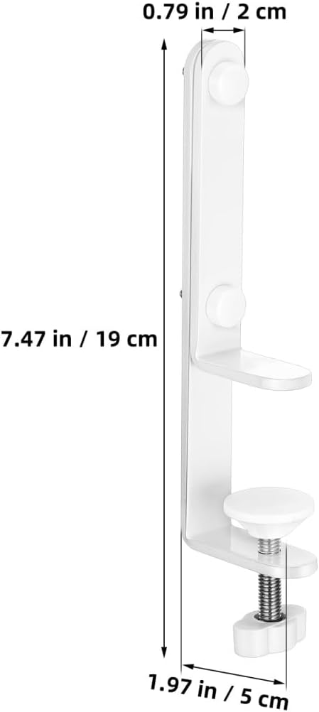 DOITOOL Pegboard Panel Support Tabletop Pegboard Stand Desk Mount Brackets for Panel Display Desk Clamp Bracket 2-piece Holder for Retail Shelving - Image 4