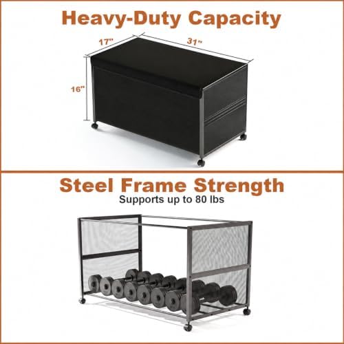 Fokyfok 2Pack Under Bed Storage Containers,16 inch Height,31 inch Long | Under Bed Shoe Storage,Underbed Storage with Wheels,Large Rolling under bed Clothes Storage Drawers,Lid,Dorm Tall,Black - Image 3