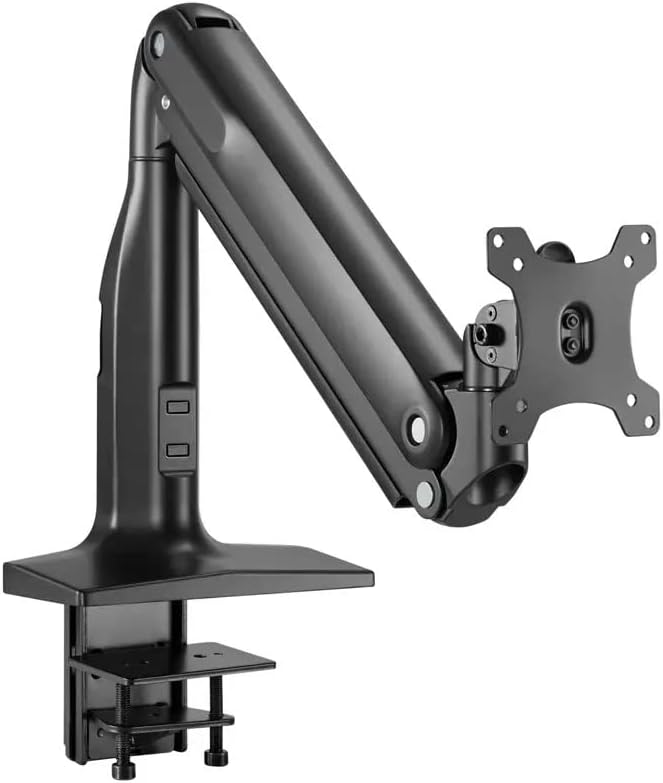 Monoprice Heavy-Duty Single-Monitor Full-Motion Adjustable Gas-Spring Desk Mount for 32-49in Screen Computer Monitor Stand - Workstream Collection by Monoprice