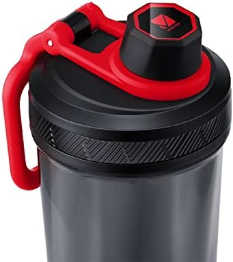 VOLTRX Shaker Bottle, Gallium USB C Rechargeable Electric Protein Shake Mixer, Shaker Cups for Protein Shakes and Meal Replacement Shakes, BPA Free, Made with Tritan, red, 27oz - Image 2