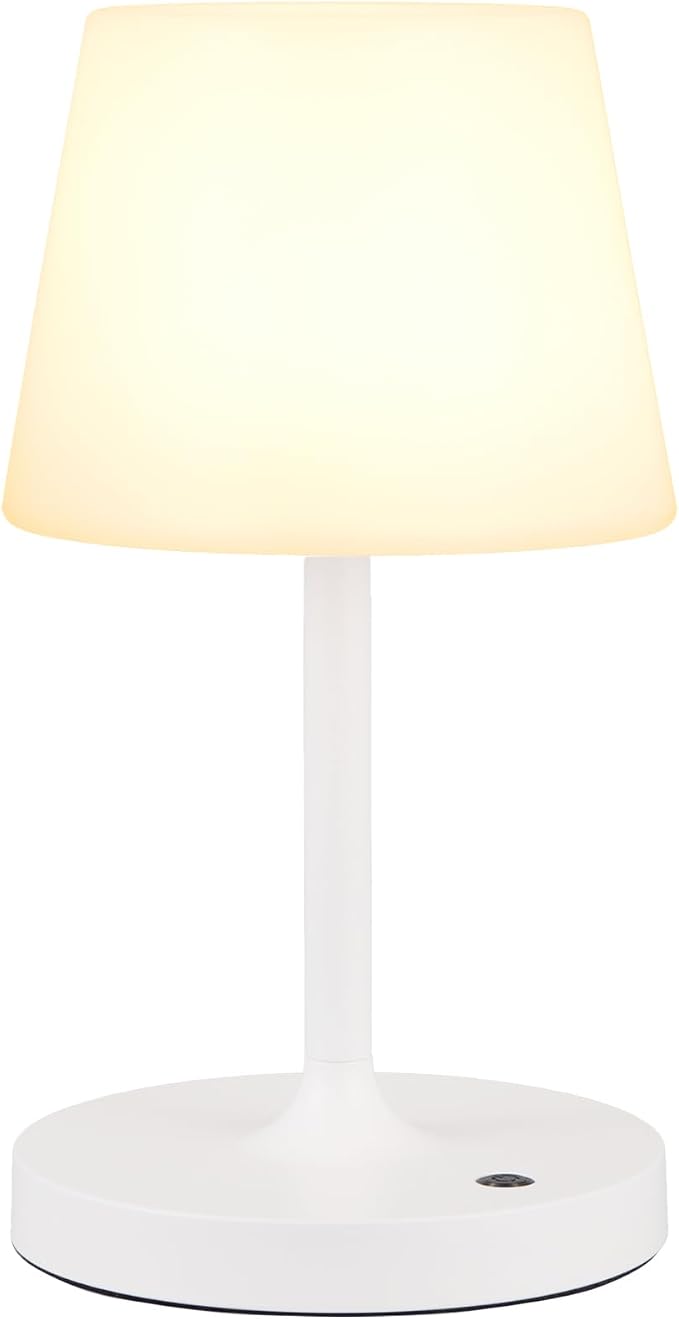 Kakanuo White Cordless Shower Lamp Waterproof, Rechargeable Table Lamp with 4000mAh Battery, Touch Dimmable Desk Light for Outdoor, Kitchen, Bathroom, Camping, Patio, IP54 - Image 7