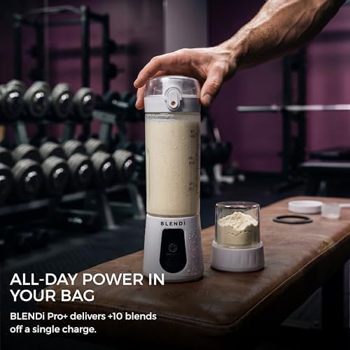 BLENDi Pro+ Portable Blender (17.5oz, White) – Powerful Ice Crushing 120W Motor, USB-C Rechargeable, Cordless Personal Blender Smoothies & Shakes – BPA-Free, Travel-Friendly - Image 4