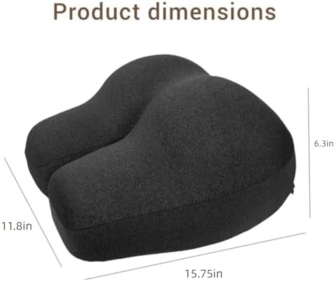 Wedge-Shaped Support Pillow for Lifting Legs and Knees, Memory Foam Intimate Pillow for Adults, Unique Hip-Shaped Cushion to Relieve Back Pressure-Detachable and Washable Coat.（Beige） - Image 2