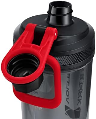 VOLTRX Shaker Bottle, Gallium USB C Rechargeable Electric Protein Shake Mixer, Shaker Cups for Protein Shakes and Meal Replacement Shakes, BPA Free, Made with Tritan, red, 27oz - Image 3