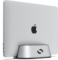 HumanCentric Vertical Laptop Stand in Silver Aluminum, Adjustable | Upright Holder & Dock, Fits MacBook Pro & Laptops .5" to 1.5", Clamshell Compatible, Laptop Vertical Stand by HumanCentric