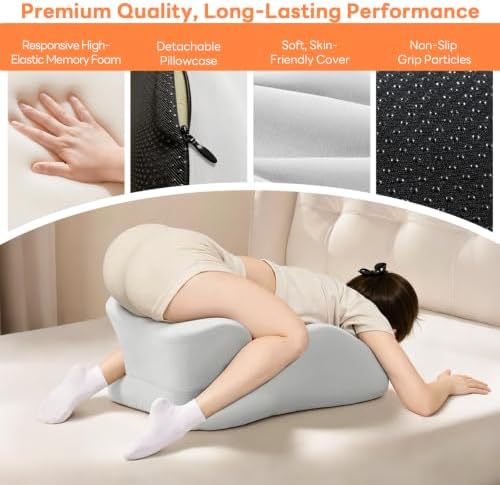 Memory Foam Wedge Pillow, Intimacy Positioning Pillow for Reading - Image 4