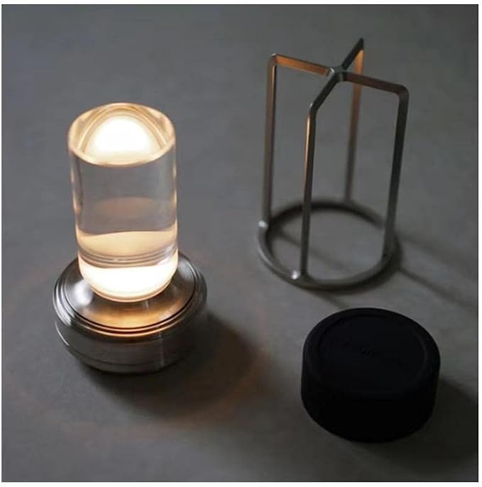 Rechargeable Cordless Small Metal Table Lamp, Stepless Dimming, 3-Color | Silver, 2600mAh Battery, Portable LED Desk Light, Cute, Suitable for Indoor/Outdoor/Restaurant/Bedroom/Bar/Coffee/Camping - Image 5