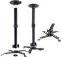 Universal Projector Ceiling or Wall Mount Black with Extendable Arms, for 12.5 in - 1.5 in Projector , Low Profile Quick Release Projector Holder Bracket Adjustable Height: 7.8in-15.7in / 20cm-40cm by Thinyou