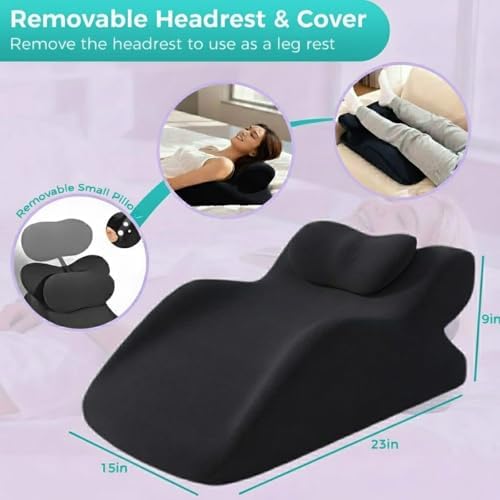 Sweet Spot Pillow, 27 Angle Perfect Positioning Pillow, Ergonomic Memory Foam Couples Pillows, Lounger Cushion Back Support, Ideal for Better Positioning(Gray) - Image 3