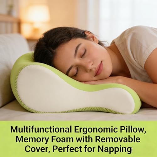 Ergonomic Wedge Pillow for Prone Sleep – Memory Foam Intimacy Pillow for Couples, Positioning Pillow for Back Pain Relief, Breathable Multipurpose Cushion for Reading, Cuddling, Sleeping (yellow) - Image 4