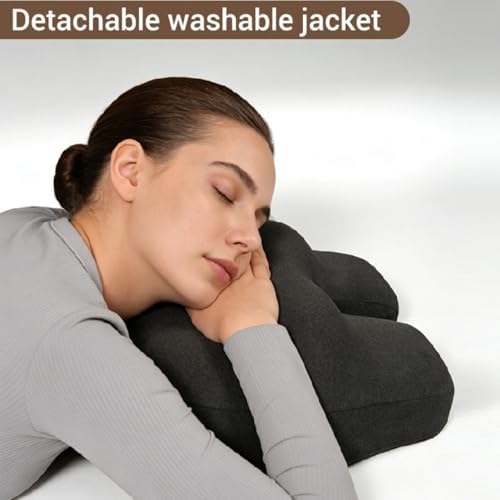 Wedge-Shaped Support Pillow for Lifting Legs and Knees, Memory Foam Intimate Pillow for Adults, Unique Hip-Shaped Cushion to Relieve Back Pressure-Detachable and Washable Coat.（Pink） - Image 5