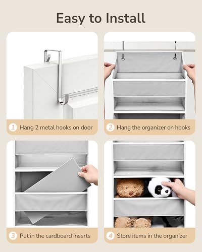 ULG 1 Pack Over Door Organizer Hanging Storage Light Gray - Image 7