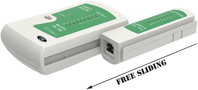 Cable Tester + Crimp Crimper + 100 Rj45 Cat5 Cat5e Connector Plug Network Tool Kit (Crimper + Tester + Connector) - Image 4