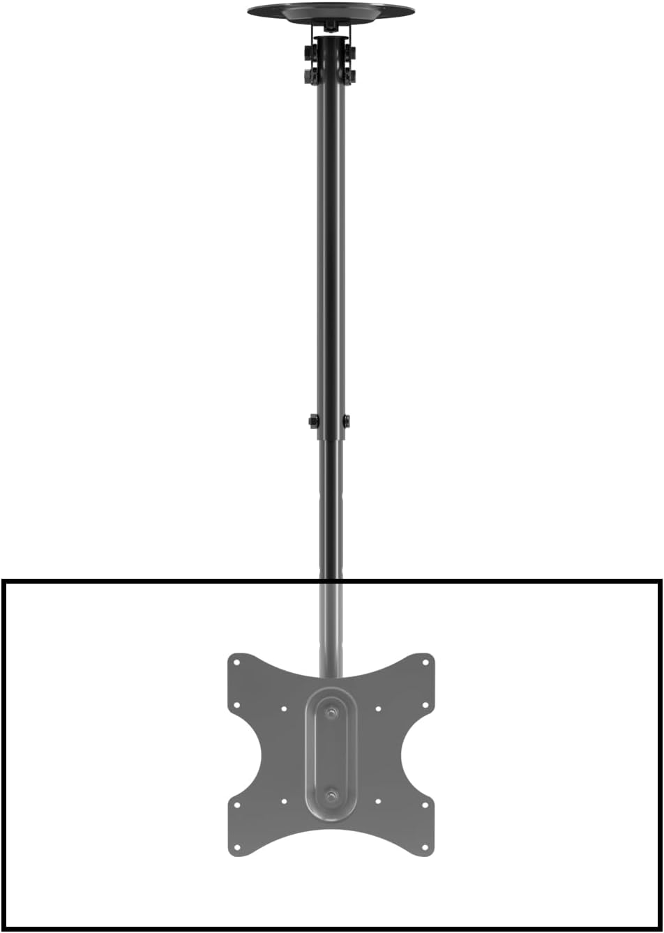 Suptek Ceiling TV Mount Fits Most 23-43 inch LCD LED Plasma Panel Display with Max VESA 200x200mm Loaded up to 35kg/77.16lbs Height Adjustable MC3260 by suptek