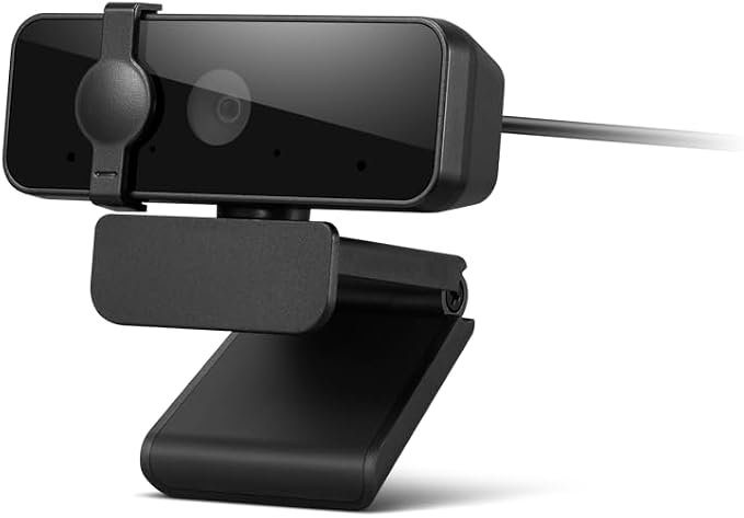 Lenovo 310 FHD Webcam, 1080p, FHD Resolution @30 FPS, Plug-and Play USB Connectivity, 1.8M Cable, 2 Integrated Microphones, External Privacy Shutter, Black - Image 2