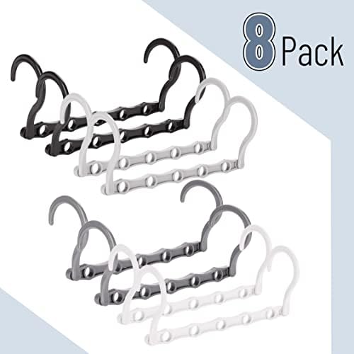 Mr. Pen- Space Saving Hangers, 8 pcs, 360° Rotating Hooks | Magic Cascading Hanger Organizer with 5 Enclosed Slots, Closet Organizers and Storage for Clothes - Image 2