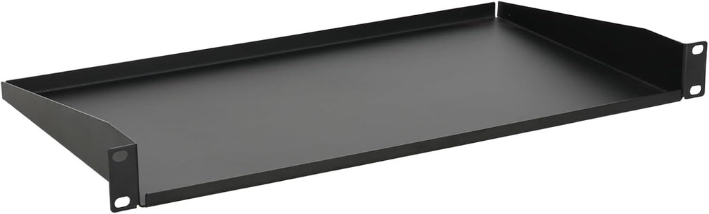Rockville 1URSLP Pro Audio 1U Rack Shelf Cabinet Tray with Lips, 10" Deep - Image 2