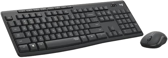 Logitech MK295 Full Size Silent Wireless Keyboard Mouse Combo - Graphite | Full size keyboard with SilentTouch technology, compact ambidextrous mouse with silent click switches, Windows compatible - Image 4