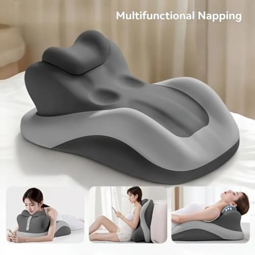 27 Degree Incline Memory Foam Wedge Pillow, Ergonomic Body Position Helper Cushion for Couples, Multi Purpose Bed Wedge for Reading Back Support and Leg Elevation,Beige - Image 5
