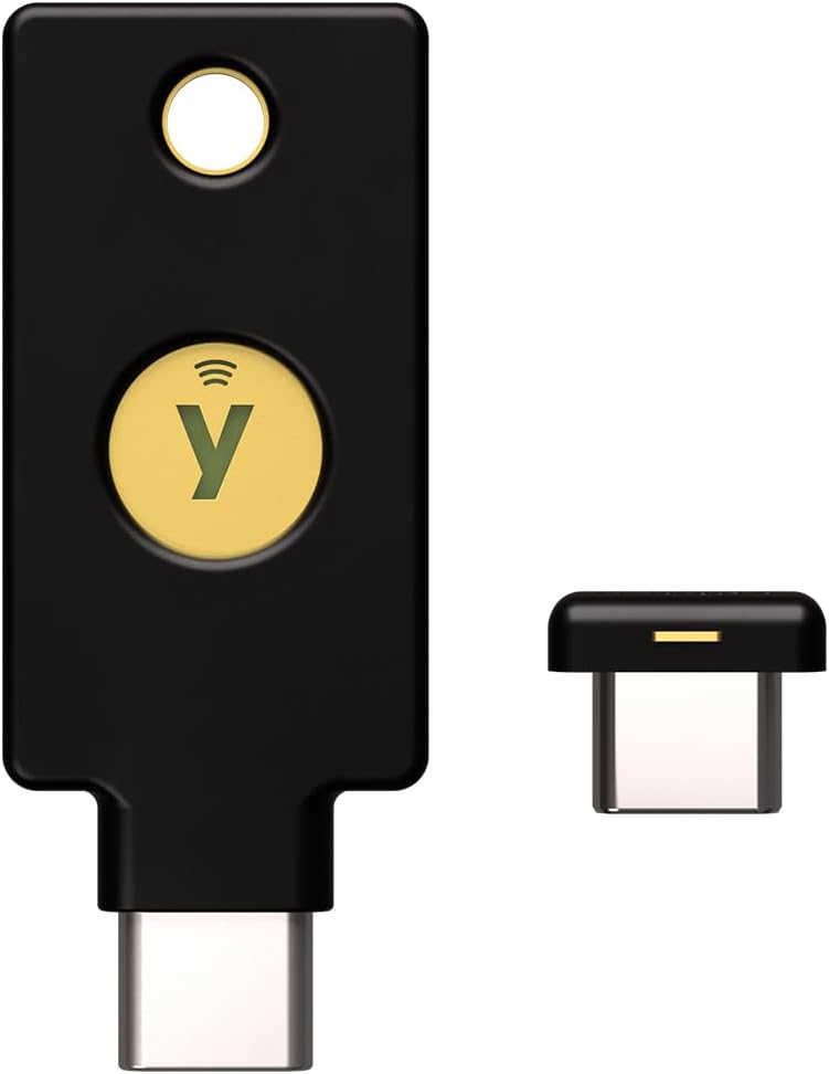Yubico - YubiKey 5C NFC and Nano 5C Bundle - Two-Factor authentication (2FA) Security Key, Connect via USB-C or NFC, FIDO Certified - Protect Your Online Accounts by Yubico