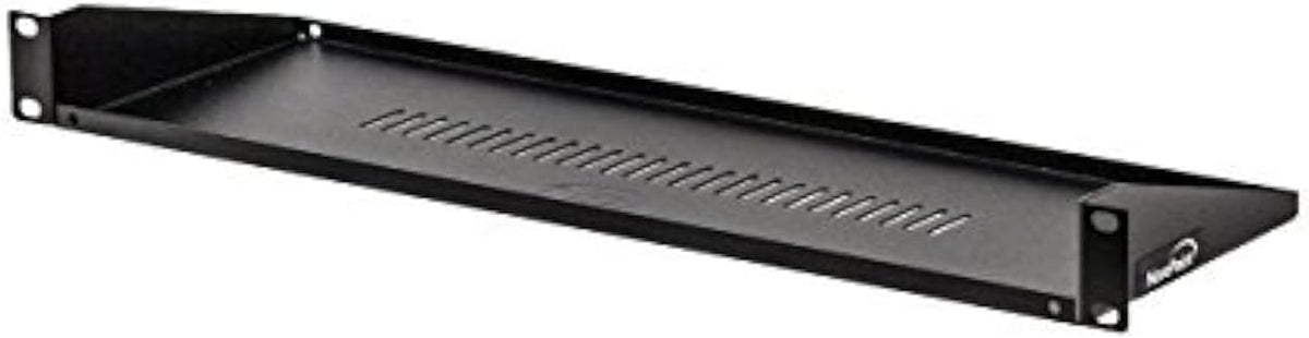 NavePoint Cantilever Server Shelf Vented Shelves Rack Mount 19 Inch 1U Black 6 Inches (150mm) deep by NavePoint