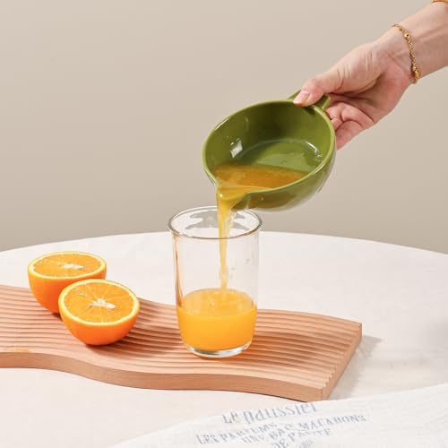 Ceramic Citrus Lemon Orange Juicer Manual Squeezer, Hand Juicer Reamer - Image 5