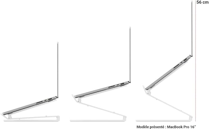 Twelve South Curve Flex | Ergonomic Height & Angle Adjustable Aluminum Laptop/MacBook Stand/Riser, fits 10"-17" - Image 4