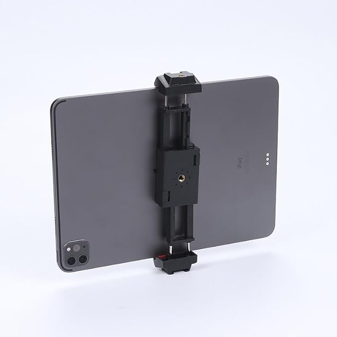 Kado Metal Portable Monitor Stand Tripod, Phone/Tablet Clamp for Desk - Image 4
