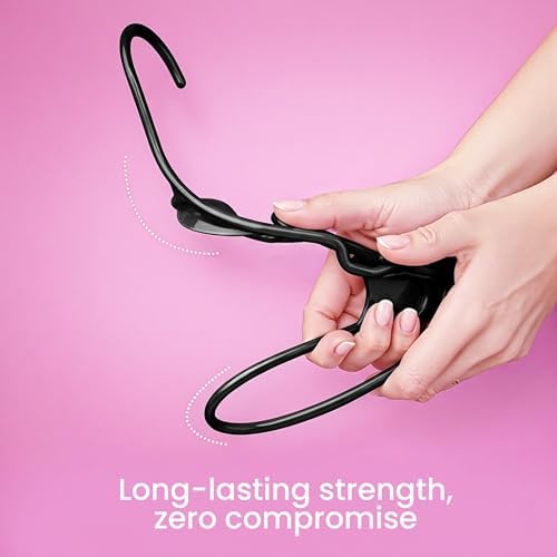 Utopia Home Plastic Hangers 30 Pack – Space Saving Clothes Hanger Black | Durable & strong | Closet organizer & storage | Ideal for apartments, dorms & stocking stuffers - Image 4