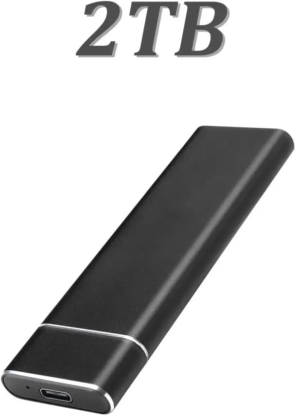Portable External SSD 1TB 2TB 4TB, USB 3.1 Solid State Drive for PC, Laptop and Mac, Compact Wired External Storage Device for Files, Photos, Videos and Data Backup, Travel and Everyday Use - Image 2