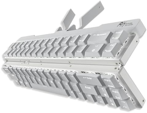 RK ROYAL KLUDGE F68 60% Foldable Low Profile Wireless Mechanical Keyboard | Extremely Portable Wireless Keyboard with Aluminum Body, Built-in Stand Holder, 68 Keys Foldable Compact Keyboard BT5.0 by RKROYALKLUDGE