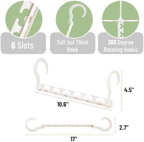 Mr. Pen- Space Saving Hangers for Clothes, 20 pcs, White (Pack of 3) - Image 3