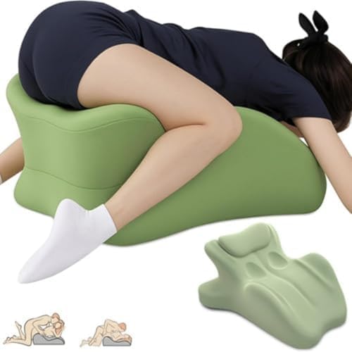 Couple Intimacy Pillow, 27° Incline Wedge Memory Foam Pillow for Couples, Body Position Support Wedge Pillow for Better Posture & Comfort,Green by iuscacey