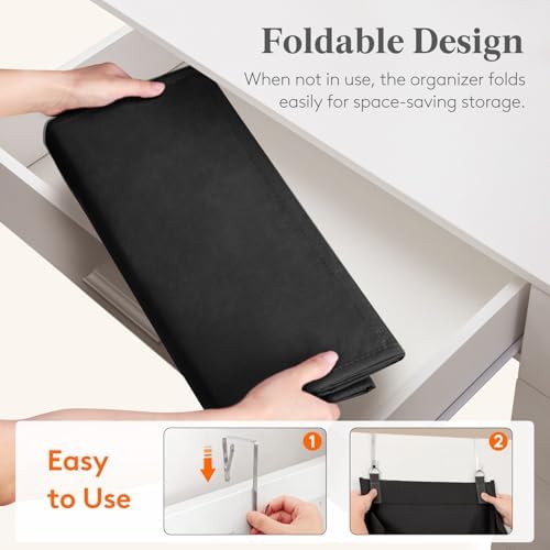 Lifewit 6 Tier Over the Door Shoe Organizer with 11 Large Deep Pockets, Fabric Hanging Shoes Shelf for Closet, Dorm Storage, Fit Up to 12 Pair Shoe Rack Holder for Sneakers, Boots, Black - Image 7
