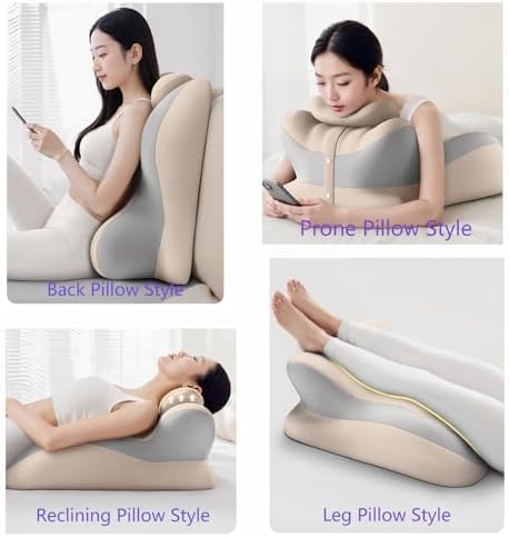 Adjustable Intimacy & Pregnancy Support Pillow - Ergonomic Foam Wedge Cushion for Back Pain, Sitting, Lying, Multi-Position with Removable Washable Cover (Pink) - Image 4