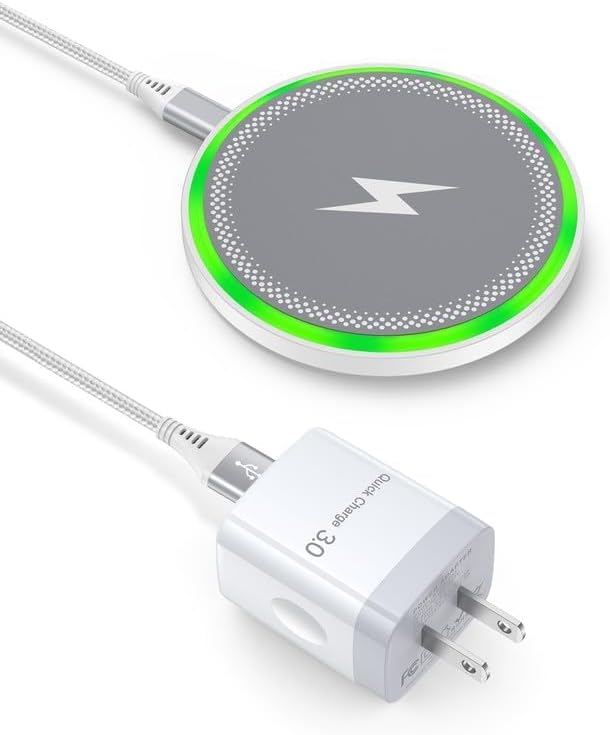 Pixel 10a 10 Pro XL Wireless Charger Android Fast Charging for Google Pixel | 15w Wireless Charging Pad with Block Cargador for Pixel 10 9 Pro Xl 8 8a, Inalmbrico Para Samsung For Galaxy S26 iPhone 17 by AILKIN
