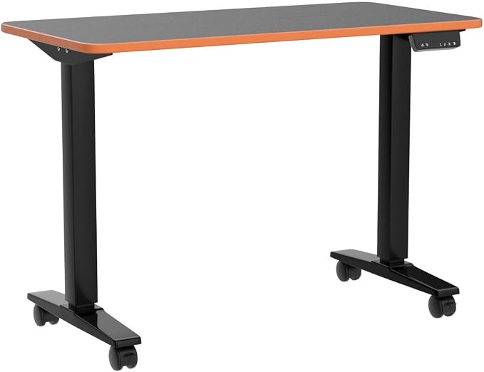 Monomi Electric Standing Desk 48”x24”, Height Adjustable Desk with Wheels - Image 5