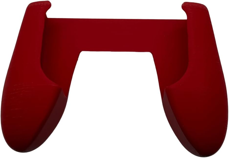 Hand Grip Cover Case for Anbernic RG Rotate, Hard Shell Protector Case 3D Printed Ergonomic Grip Stand Holder for RG Rotate Game Console Accessories (Red) - Image 2