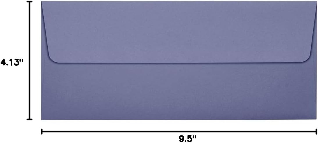 JAM PAPER #10 Business Premium Envelopes with Peel and Seal Closure - 4 1/8 x 9 1/2 - Dark Purple - Bulk 250/Box - Image 3