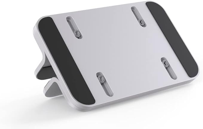 Aluminum Laptop Stand, Sturdy and Adjustable, Compatible with Apple MacBook Pro/Air, Mac Mini, iPad Pro, Silver - Image 3