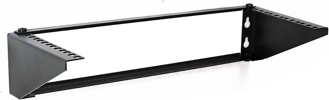 AEONS 4U 19-Inch Foldable Vertical & Horizontal Wall Mount Bracket Server Rack for Computer Network IT Studio Equipment Low-Profile Wallmount Black by AEONS