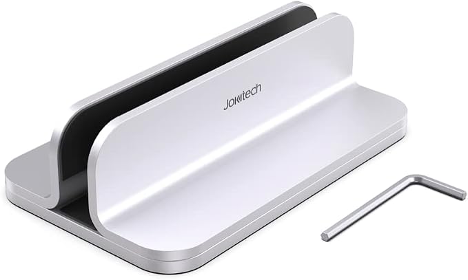 Aluminum Laptop Stand, Sturdy and Adjustable, Compatible with Apple MacBook Pro/Air, Mac Mini, iPad Pro, Silver - Image 4