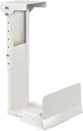 Heavy Duty Under Desk PC Mount & Full Tower PC Wall Mount - Adjustable Width 5.9" to 9.8", Height 12.5"-20" - Computer Tower Stand Under Desk & Standing Desk PC Mount, White by TooCust