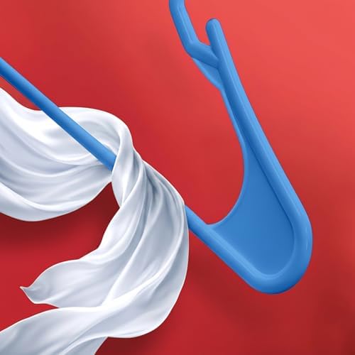 Utopia Home Plastic Hangers 50 Pack – Space Saving Clothes Hanger Blue | Durable & strong | Closet organizer & storage | Ideal for apartments, dorms & stocking stuffers - Image 6