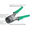 RJ45 Crimp Tool Kit Pass Thru Cat5 Cat5e Cat6 RJ45 Crimping Tool 1 Wire Punch Down Cutter and 1 Network Cable Tester RJ45 Crimp Tool Kit ethernet Crimping set - Image 2