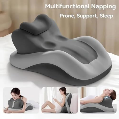 27 Degree Incline Memory Foam Wedge Pillow, Ergonomic Body Position Helper Cushion for Couples, Multi Purpose Bed Wedge for Reading Back Support and Leg Elevation,Blue - Image 3