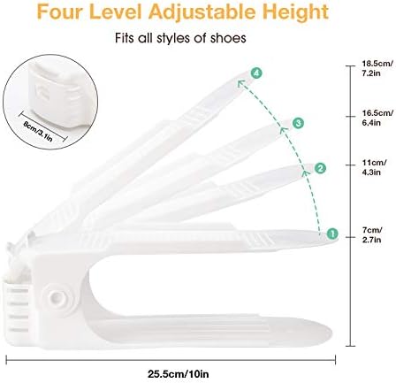 Neprock Shoes Organizer for Closet, Shoe Rack Organizador De Zapatos for Closet Organization, Shoe Slots Organizer Shoe Storage Shoe Holder Space Saver for Entryway(36-Pack)(White) - Image 2
