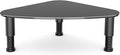 Hemudu Tempered Glass Computer Monitor Riser/Triangle Save Space Desktop Corner Stand for Computer Monitor & Laptop Black HD01B-003 by HEMUDU